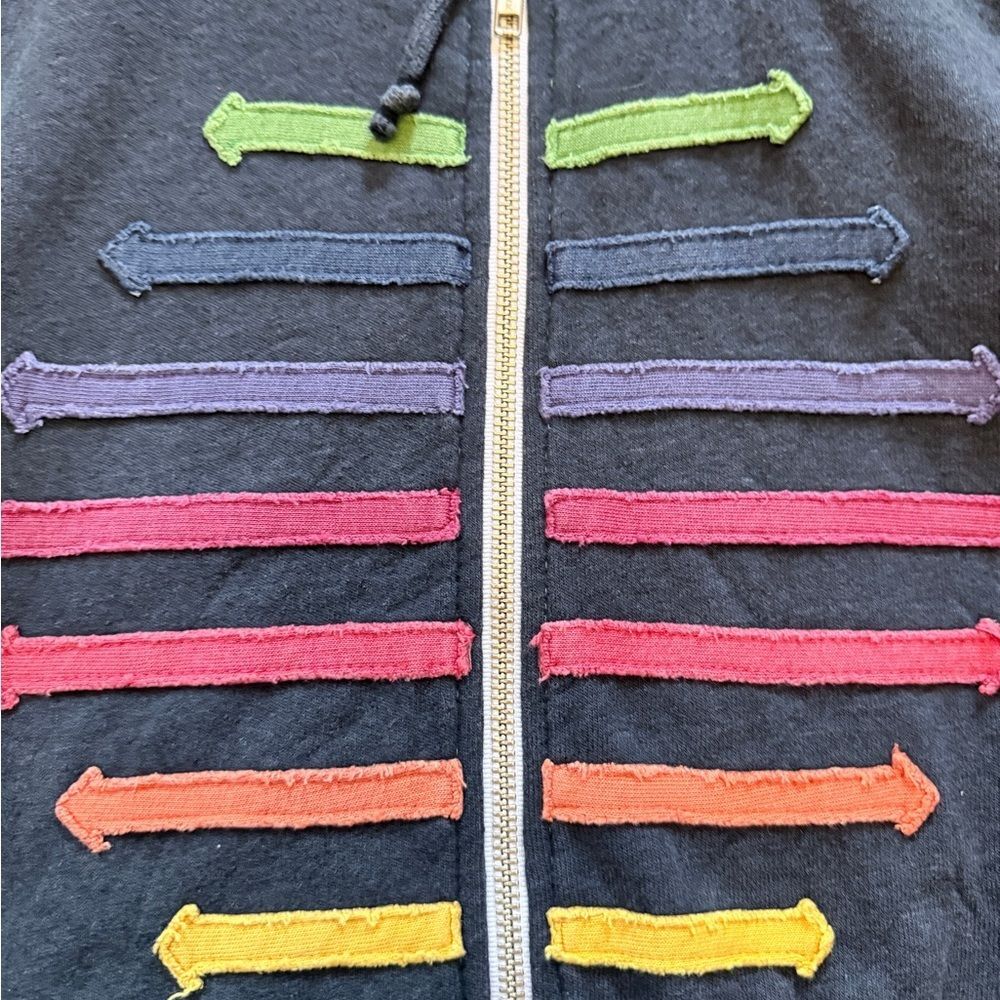 Very Rare Aviator Nation 360 Chevron Stripes Full Zip Hoodie - Picture 6 of 7